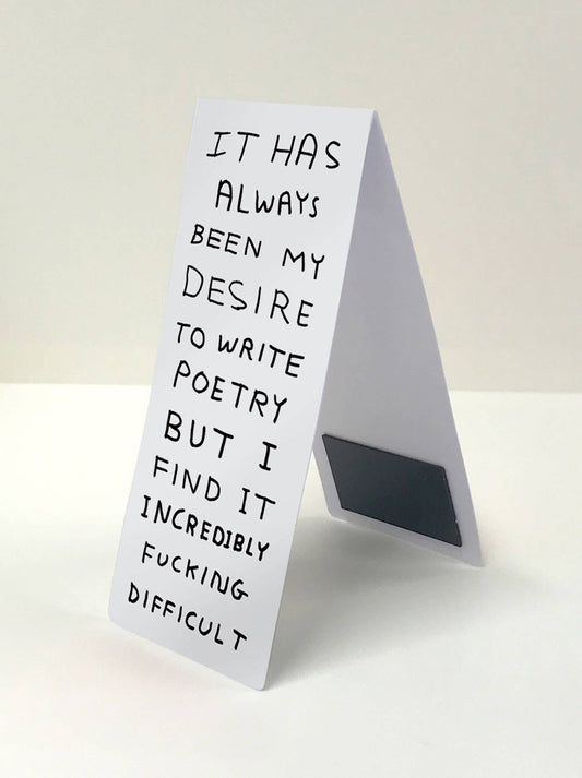 Write Poetry - Shrigley Magnetic Bookmark