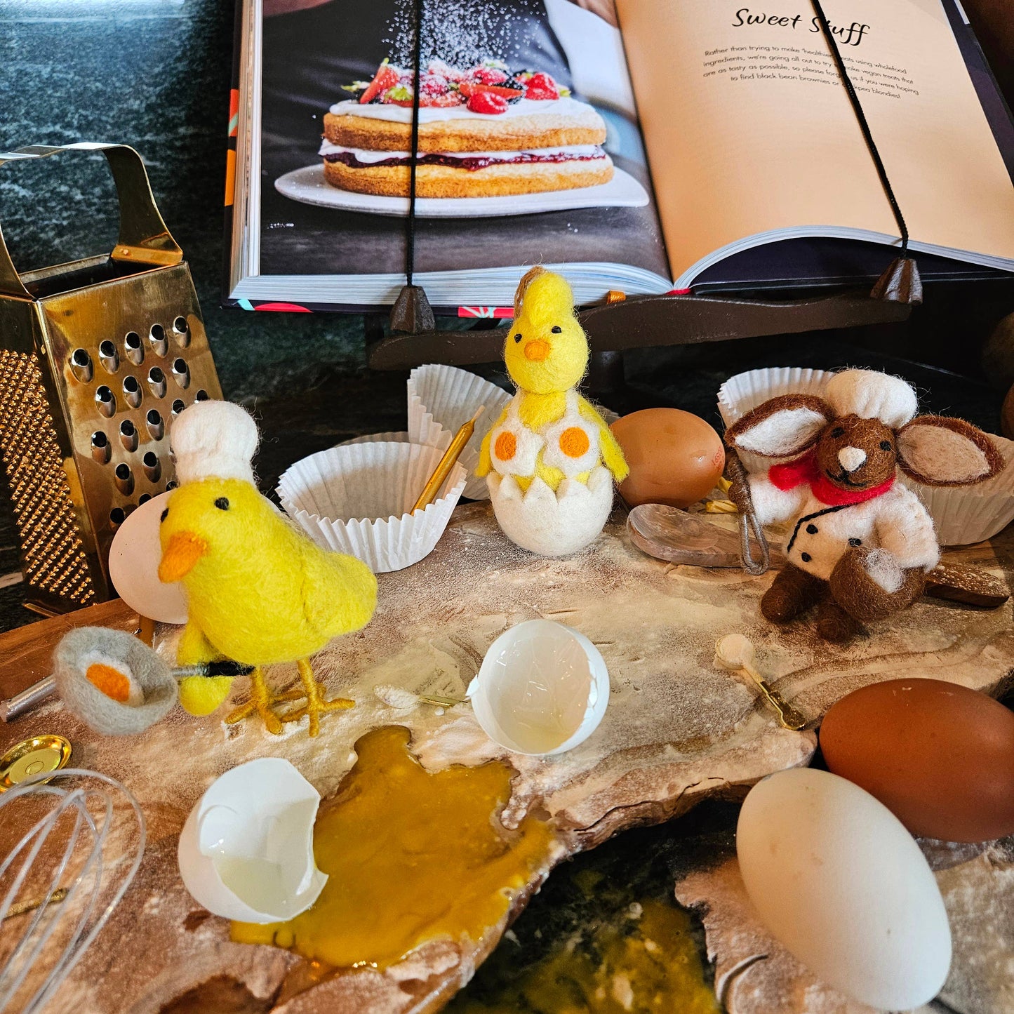 Chick Norris Felt Decoration