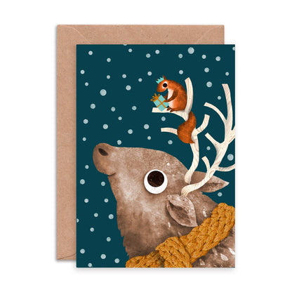 Christmas Animals - Box of 6 Assorted Cards