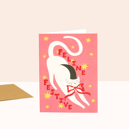 Feline Festive Christmas Card
