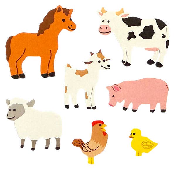 Farm Animals Sticker Sheet