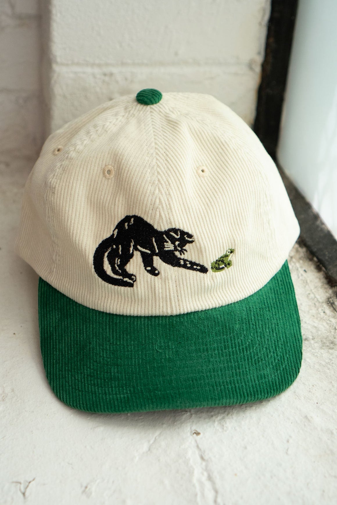 Frenemies (Cat & Frog) Corduroy Dad Hat