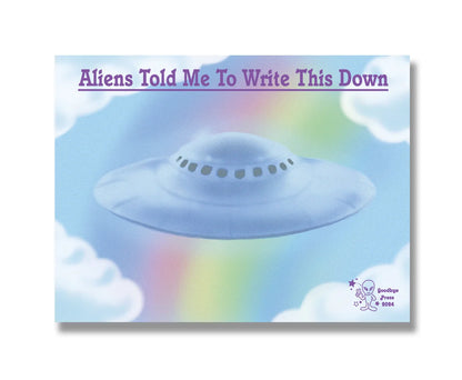 Aliens Sticky Note Pad