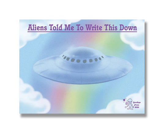 Aliens Sticky Note Pad