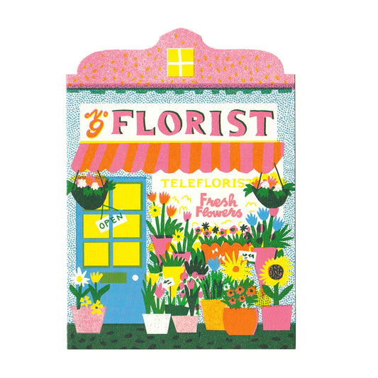 Florist Die Cut Card
