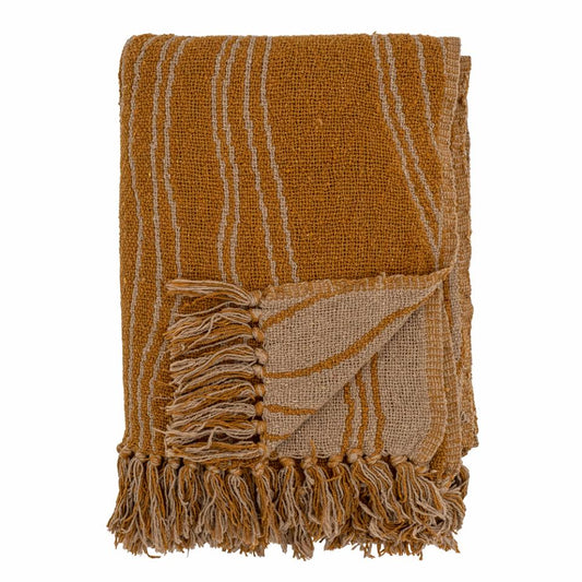 Brown Ginna Throw, Recycled Cotton