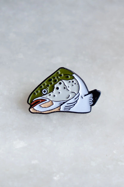 Fish Head Enamel Pin