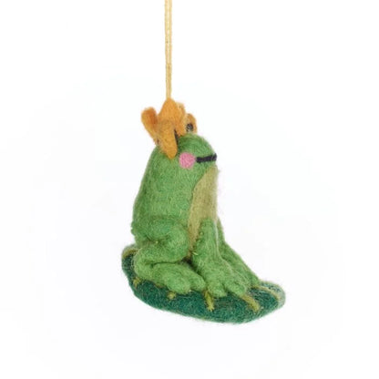 Prince the Frog Felt Decoration