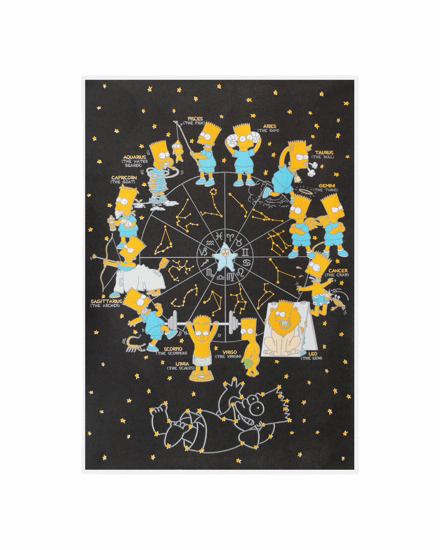 Bart Horoscope A3 Risograph Print