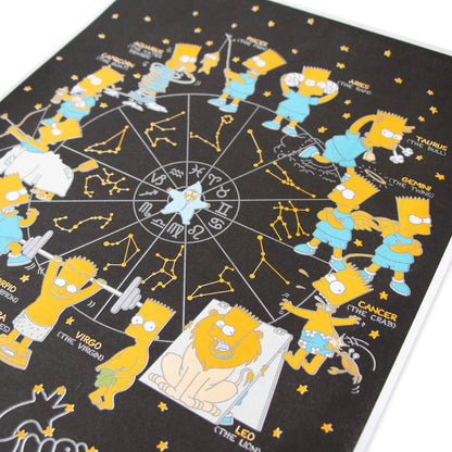 Bart Horoscope A3 Risograph Print