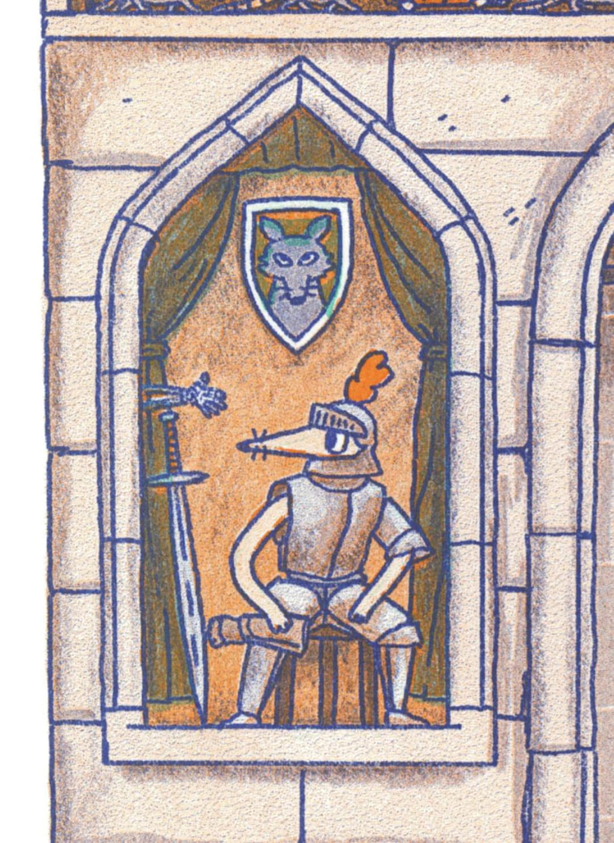Gatehouse A3 Risograph Print