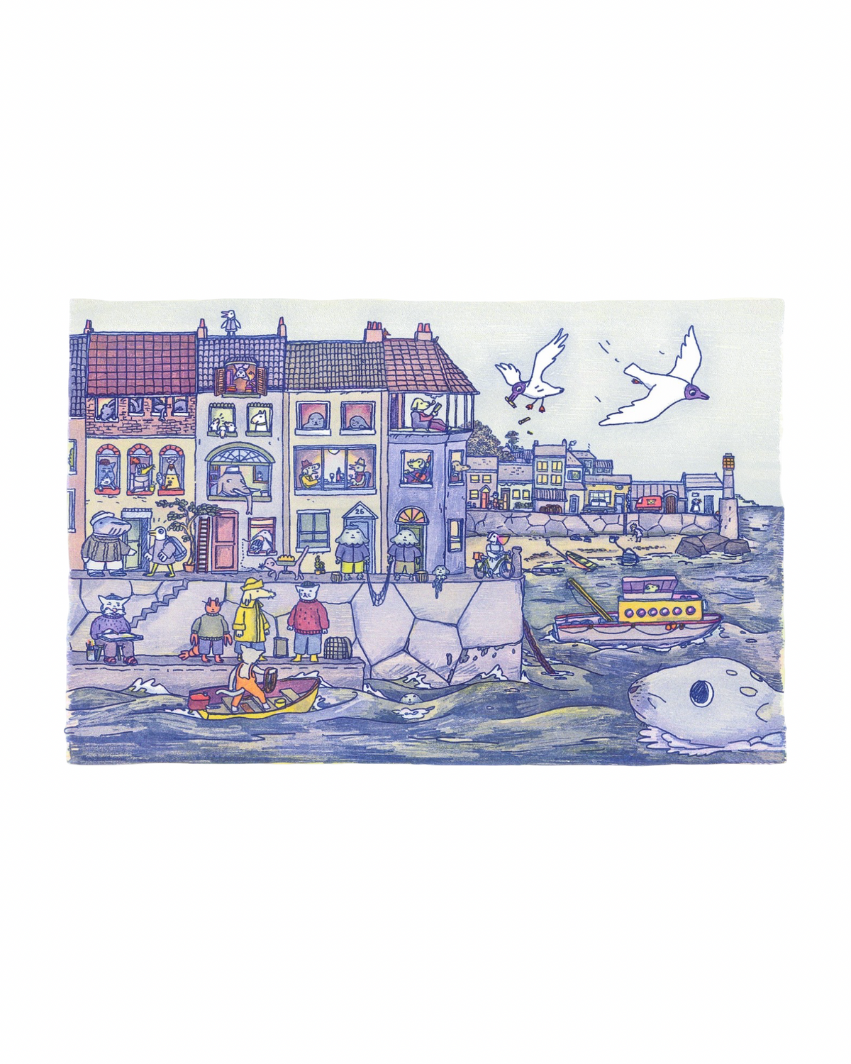 Port Area A3 Risograph Print