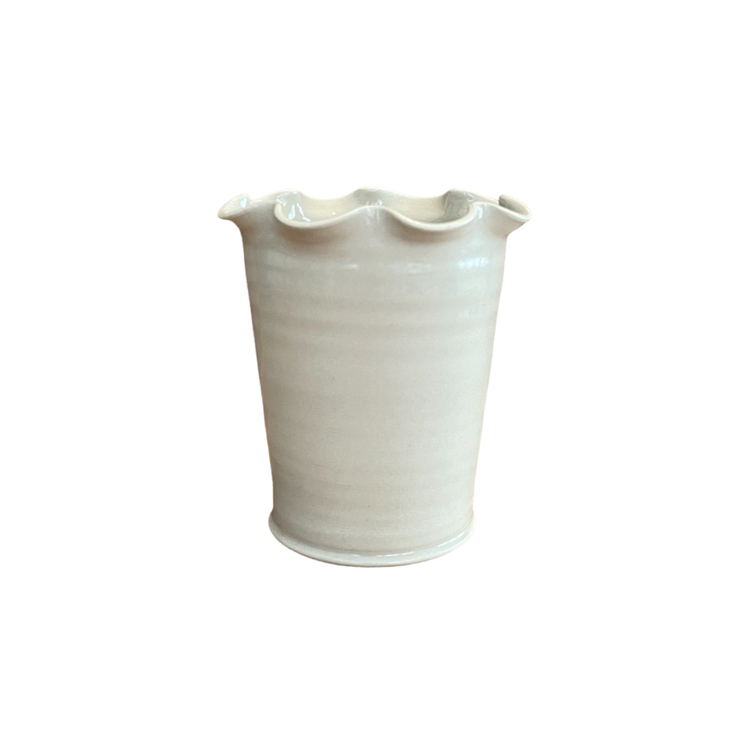 Frilly Vase Stoneware Small