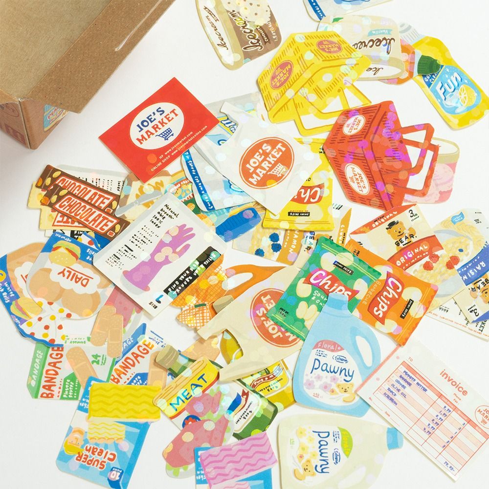 Mini Supermarket Sticker Box
