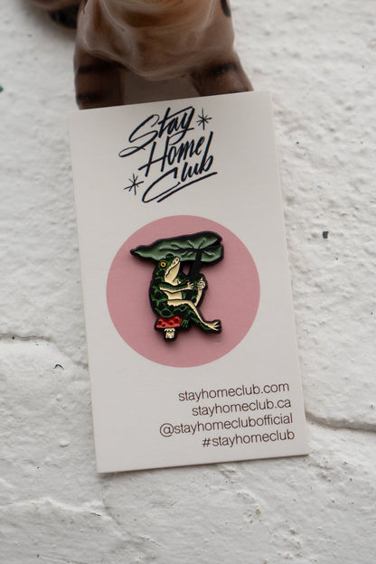 Leaf Umbrella Enamel Pin