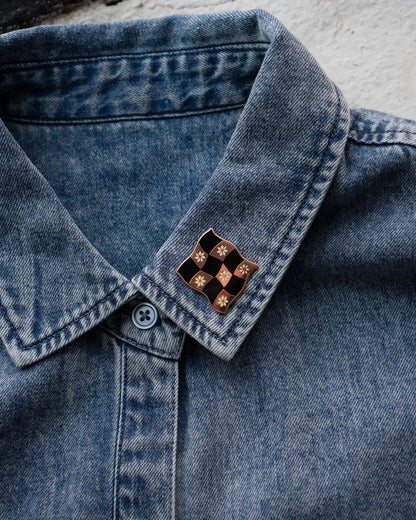 Patchwork Enamel Pin