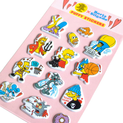Simpsons Puffy Stickers