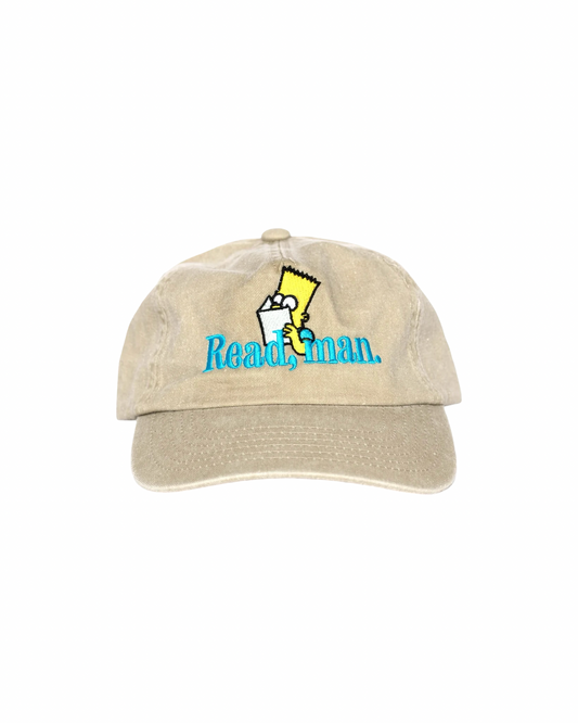 Read, Man Bart Cap (Washed stone)
