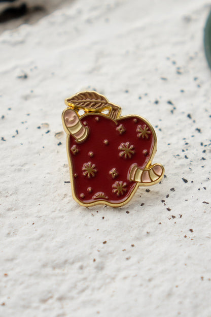 Rotten Apple Enamel Pin