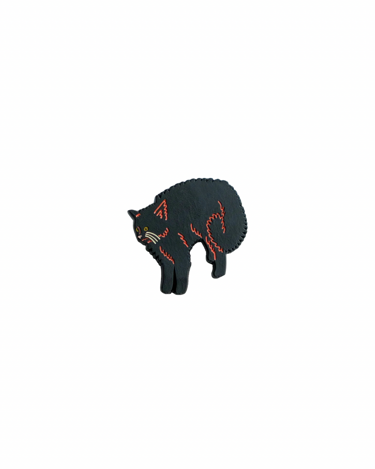 Scaredy Cat Enamel Pin