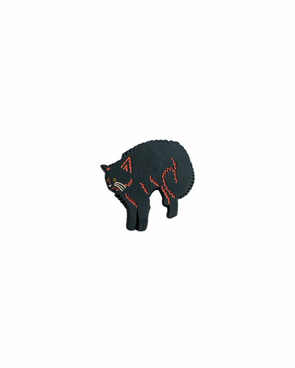 Scaredy Cat Enamel Pin