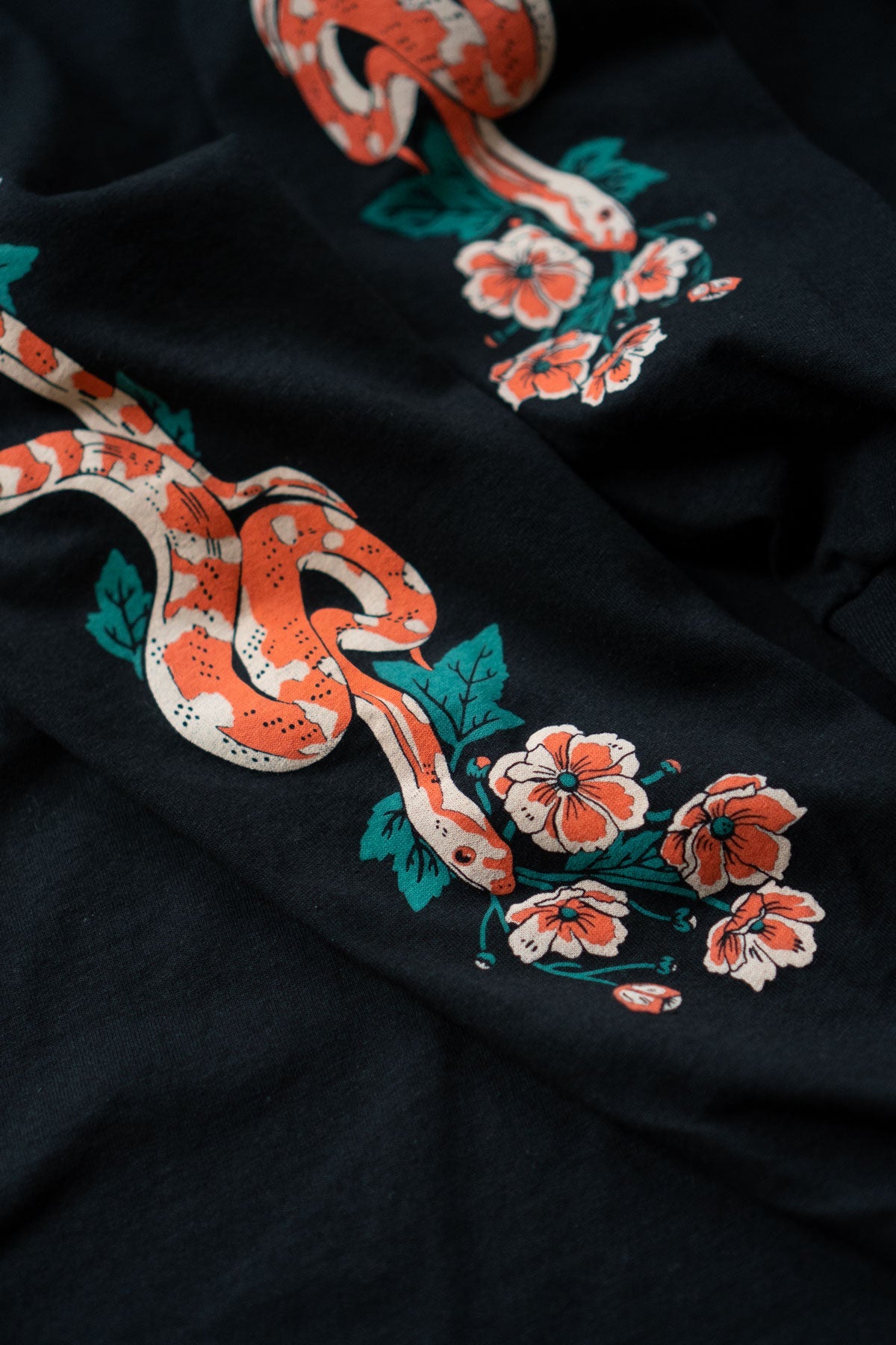 Serpent Long Sleeve Shirt - Black