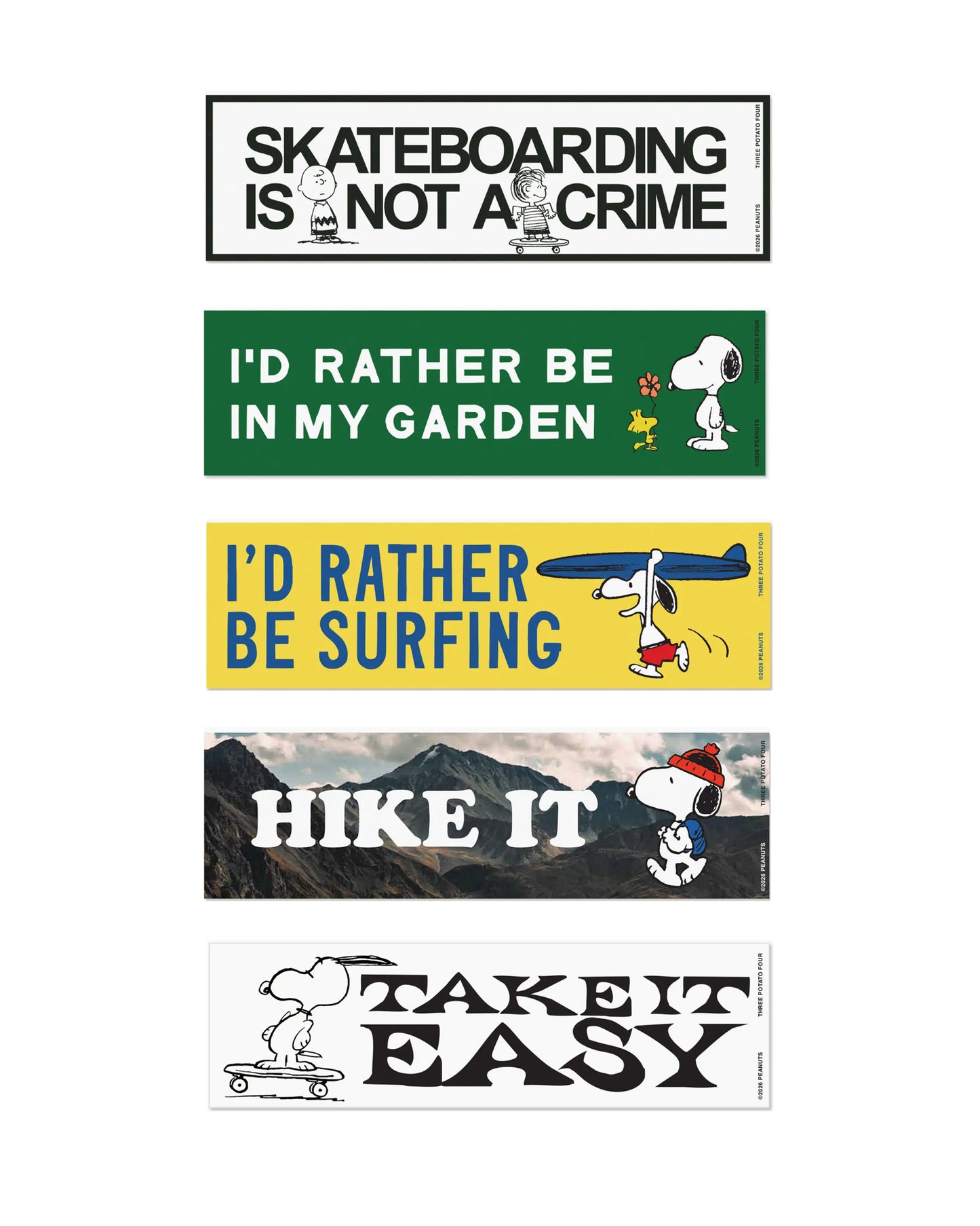 Peanuts lil' Bumper Stickers
