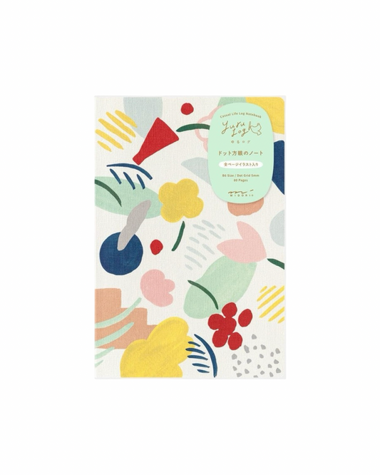 Midori Yuru Log Notebook : Motif Textile