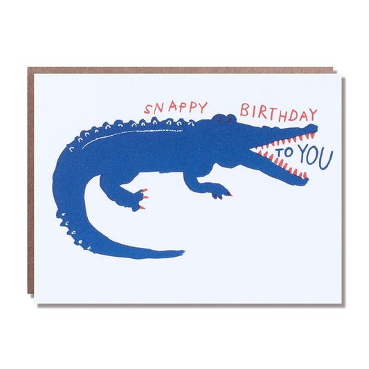 Alligator Snappy Birthday Card