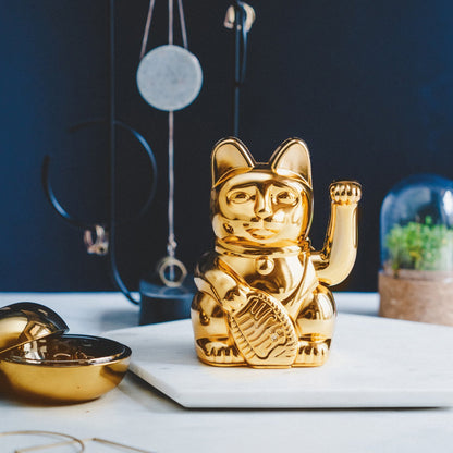 Glossy Gold Lucky Cat