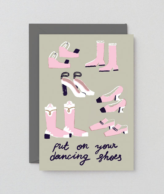 Dancing Shoes Greetings Card