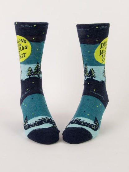 Dragons & Wizards & Shit Men's Socks