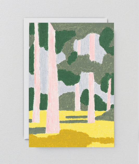 Pink Forest Art Greetings Card
