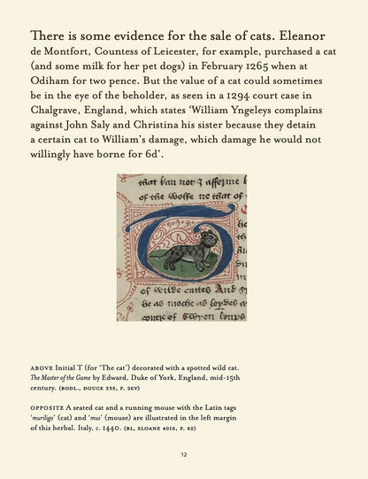 Cats in Medieval Manuscripts