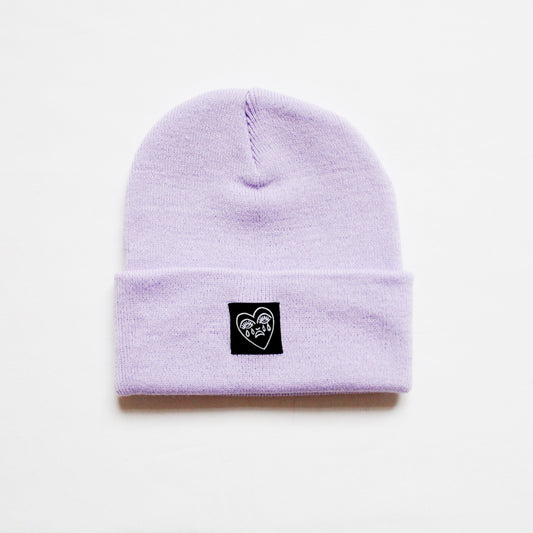 Crying Heart Classic Beanie Hat - Lavender