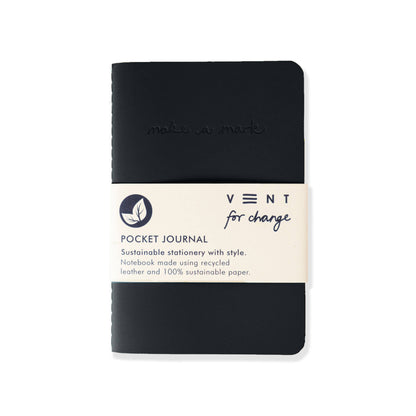 Make A Mark Recycled Leather Pocket Journal