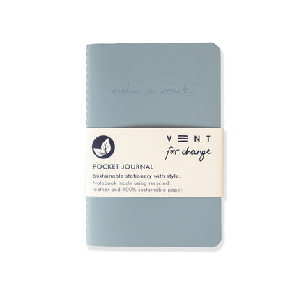 Make A Mark Recycled Leather Pocket Journal