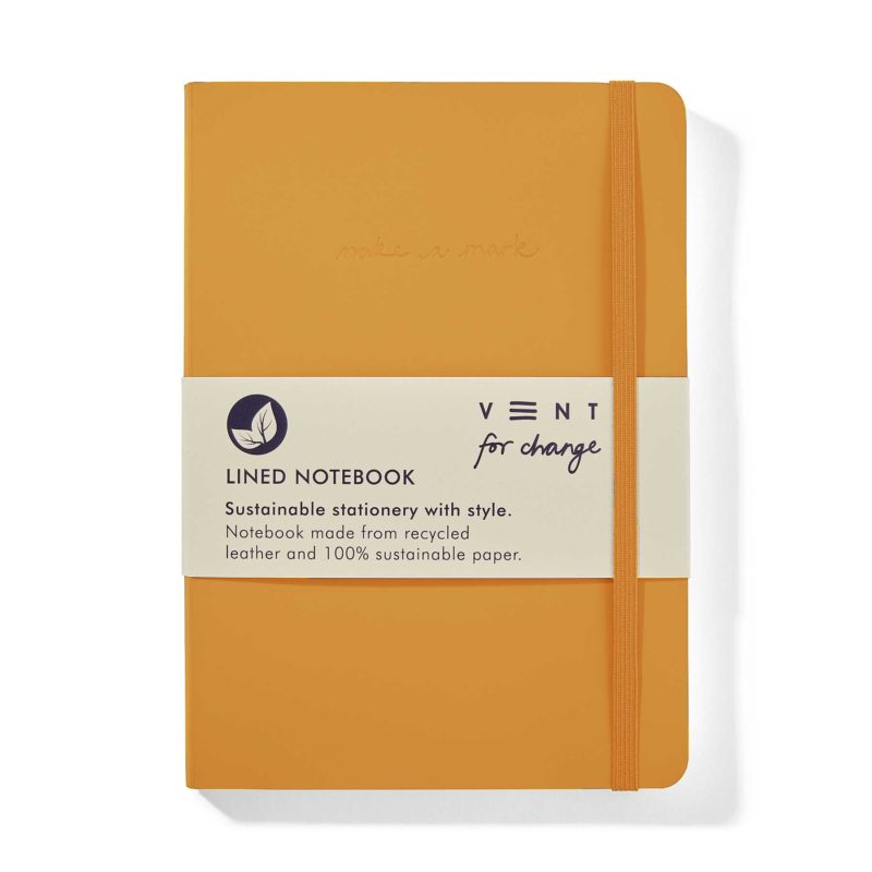 Make A Mark Recycled Leather A5 Lined Notebook