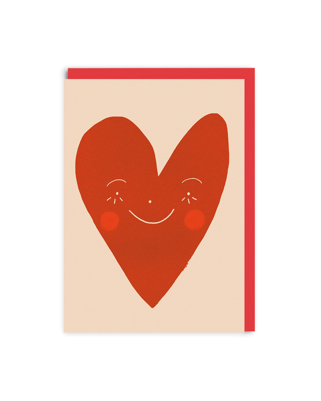 Heart Face Greetings Card