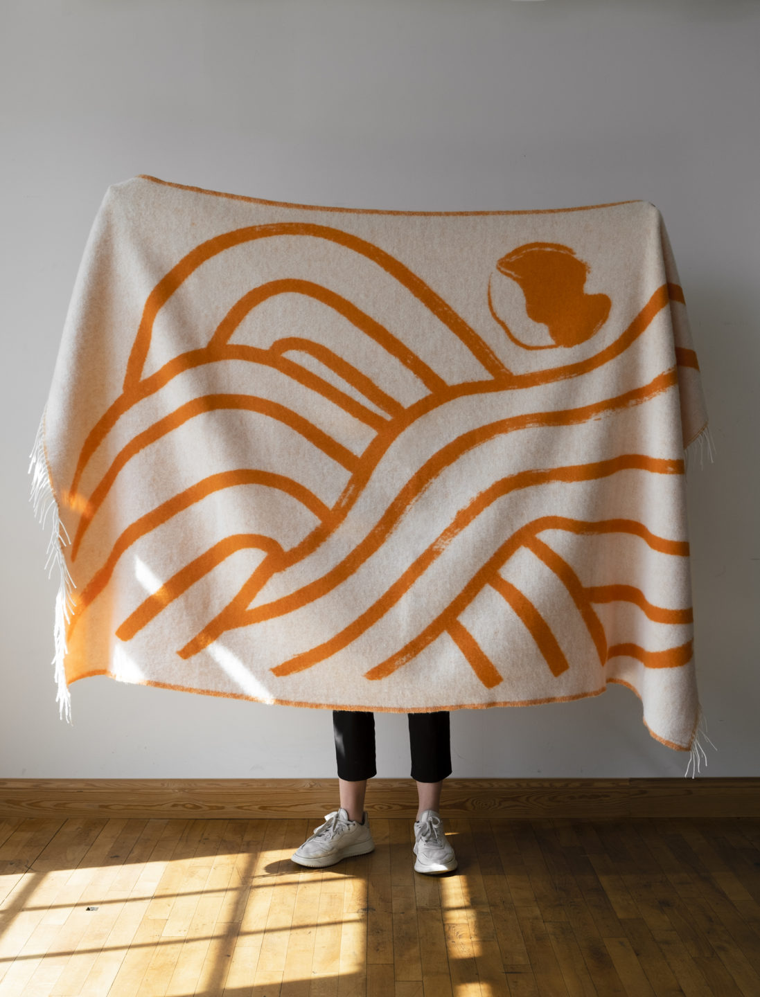 Sofia Lind Wool Blanket - Orange