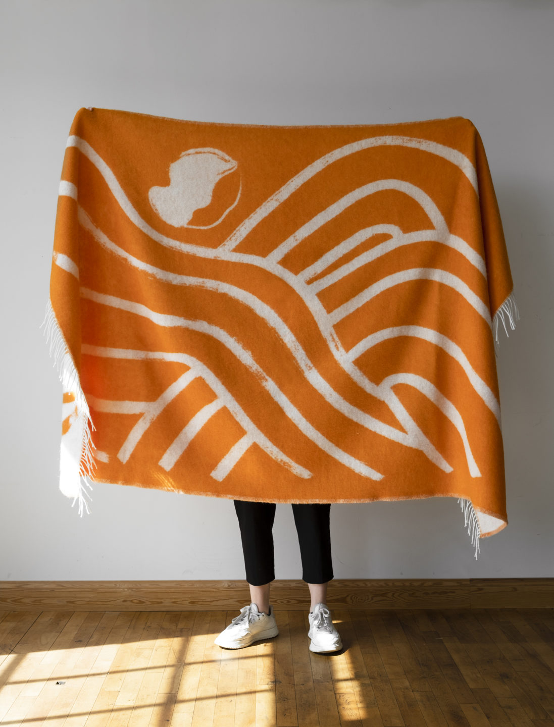 Sofia Lind Wool Blanket - Orange