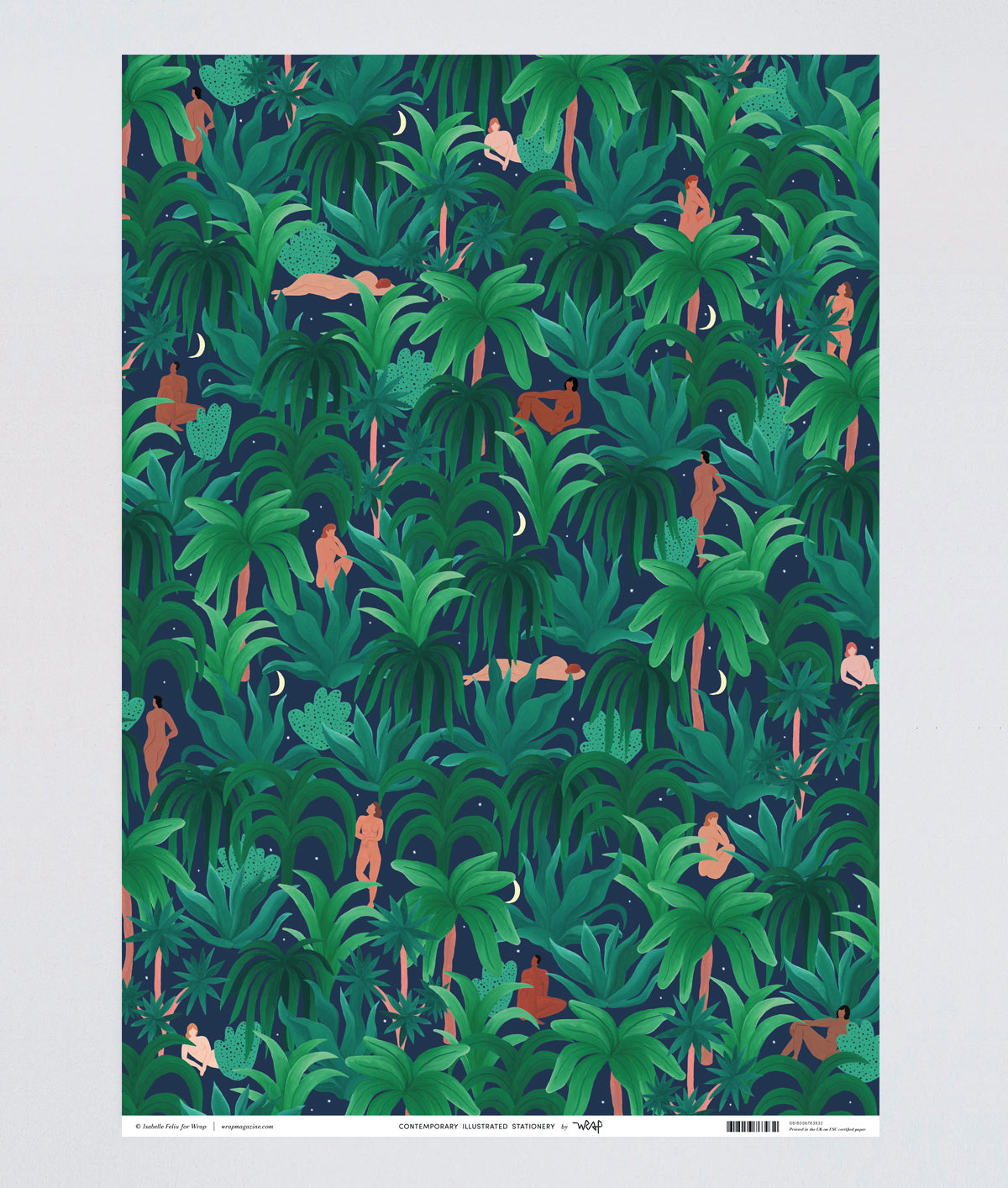 Night Jungle Wrapping Paper Sheets
