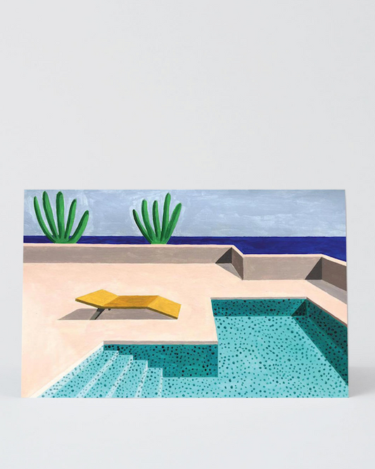 Pool 1 - by Ana Popescu Art Greetings Card