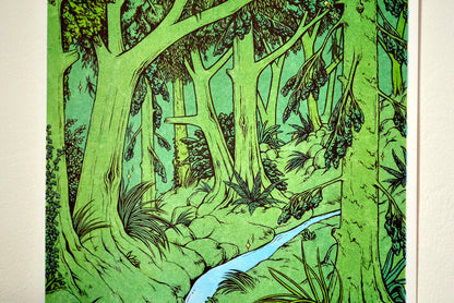 Viridescent Risograph Prints