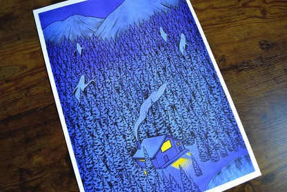 Gloaming Risograph Print