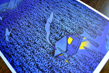 Gloaming Risograph Print