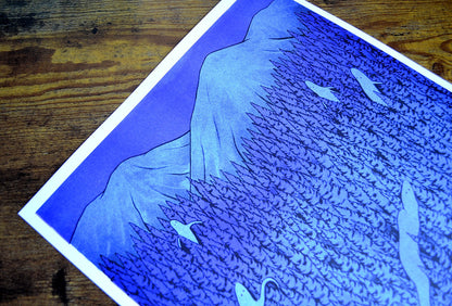 Gloaming Risograph Print