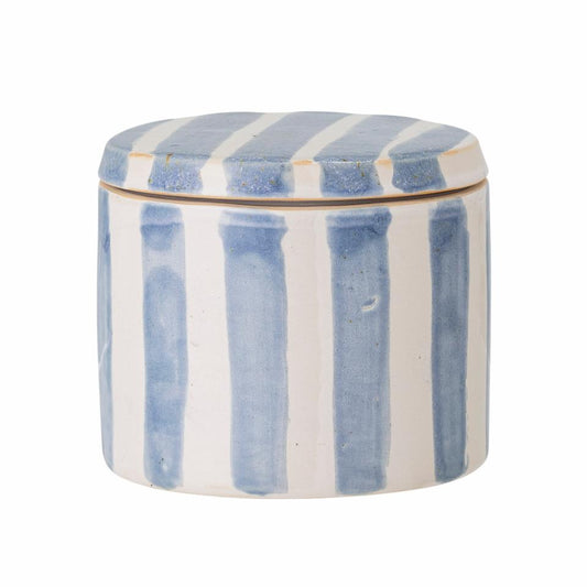 Cathe Jar w/Lid - Blue - Stoneware