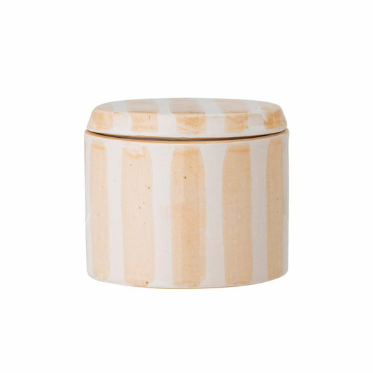 Cathe Jar w/Lid - Yellow - Stoneware