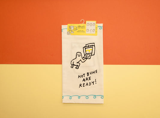 Hot Buns Are Ready Dish Towel